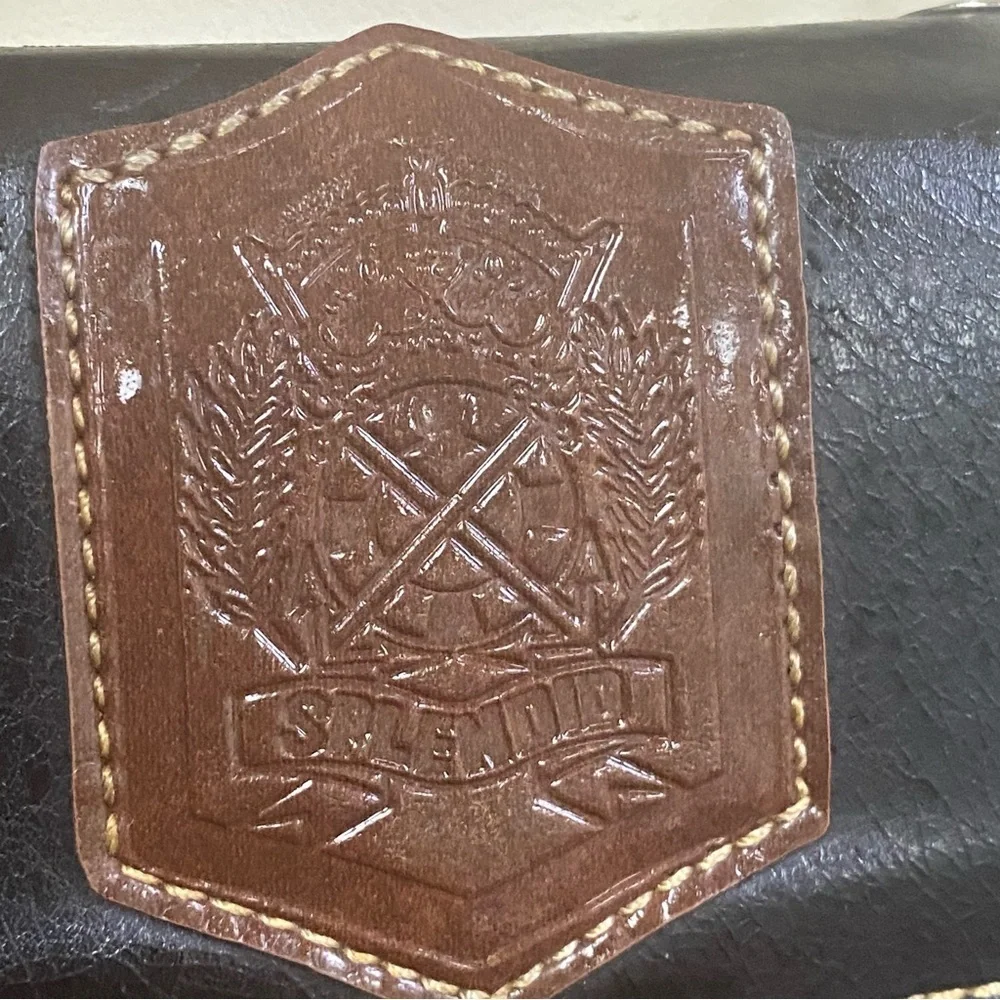 Splendid Black and Brown saddle handbag Clutch